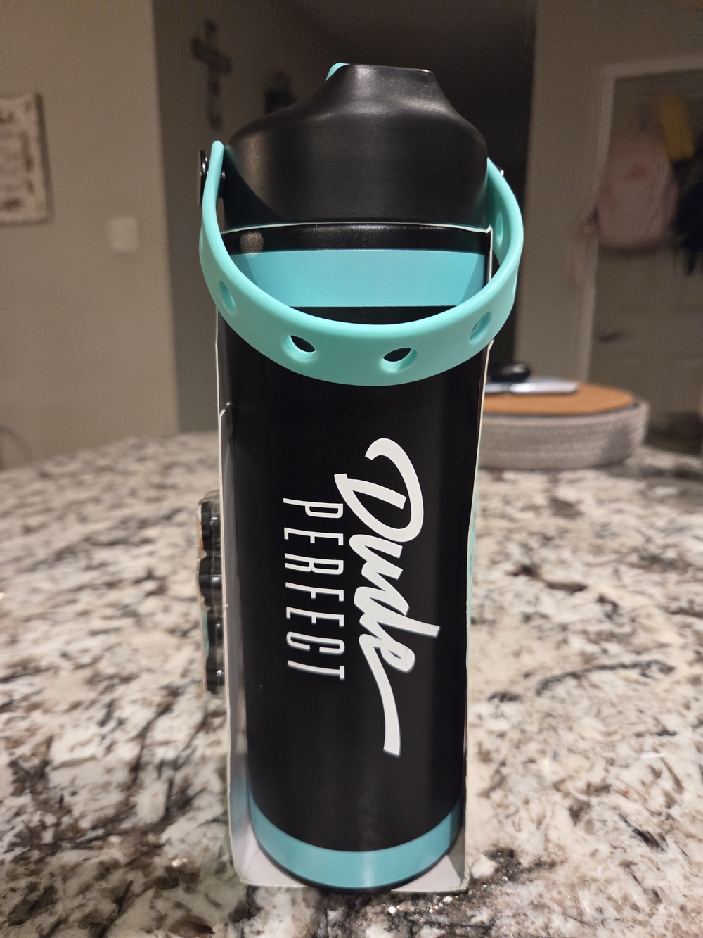 Dude Perfecr Limited Edition Insulated Water Bottle - Black & Teal
